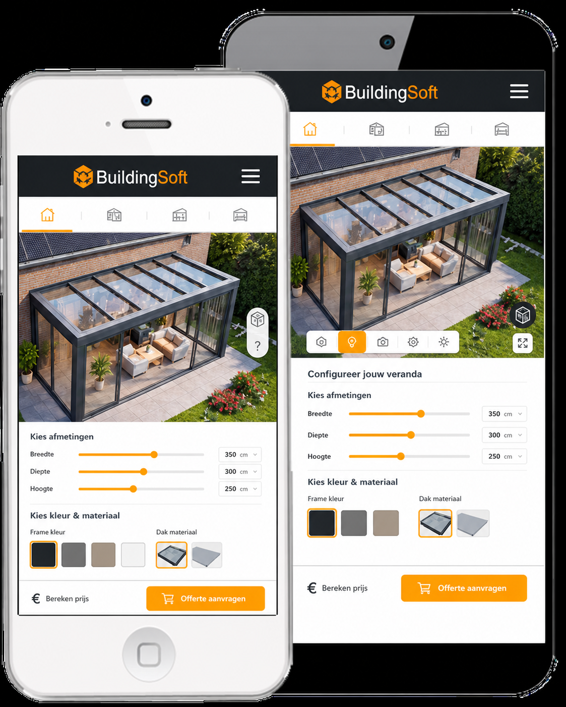 Mobiele 3D-configurator voor producten